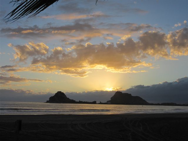 We enjoyed a different sunset last evening.
