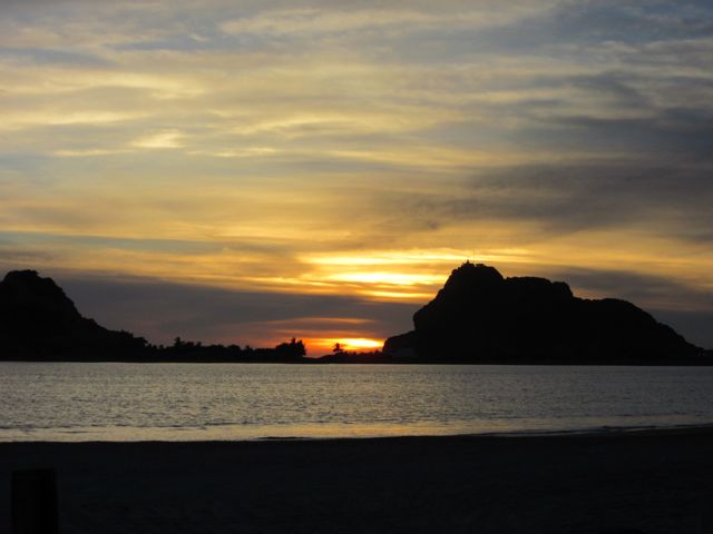 This is how sunset began this evening.